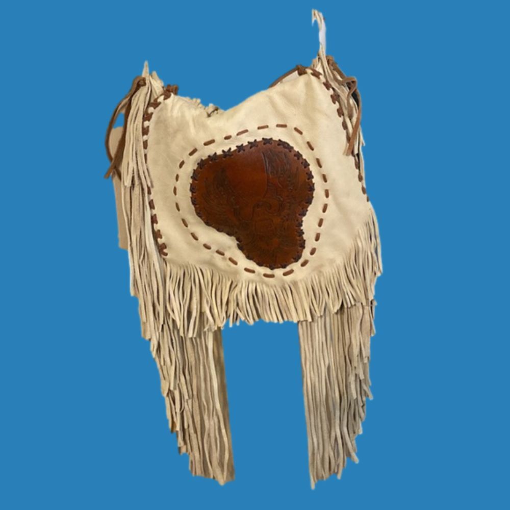 Gorgeous buttery soft deerskin fringe bag